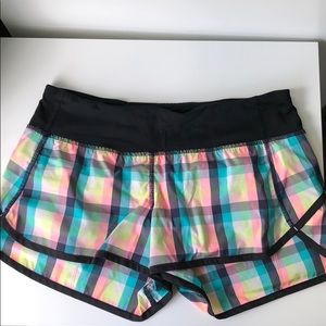 Lululemon Plaid Speed Shorts
